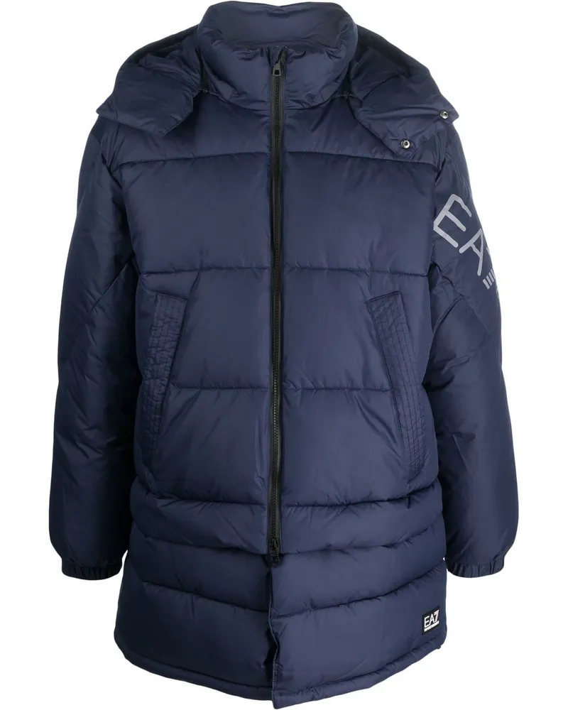 EA7 Gefütterter Mountain Parka Blau