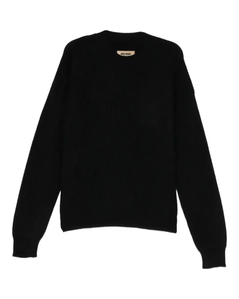 Uma Wang Gerippter Strickpullover - Schwarz Schwarz