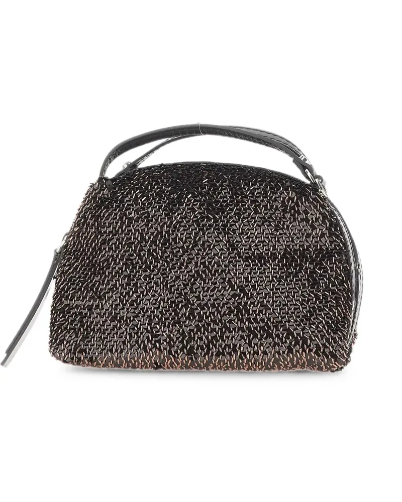 Gianni Chiarini Kleiner Alifa Tote Bag mit Pailletten - Braun Braun
