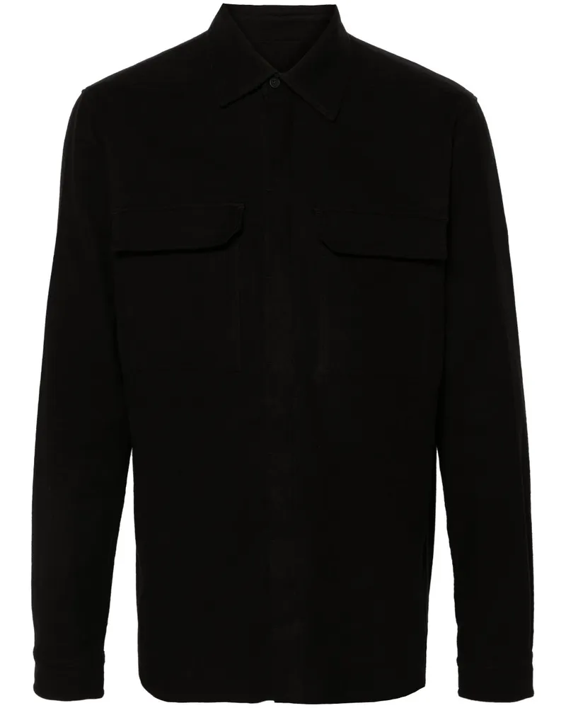 Rick Owens Work Hemd - Schwarz Schwarz
