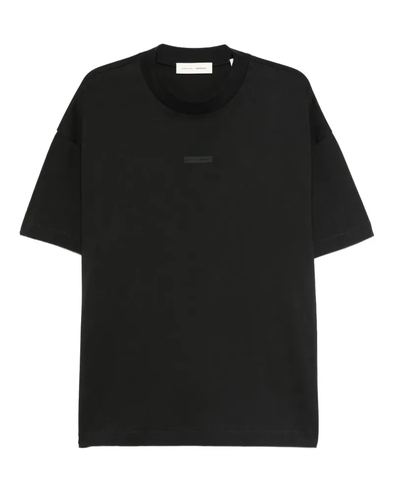 Fear of God T-Shirt mit Logo-Schild - Schwarz Schwarz