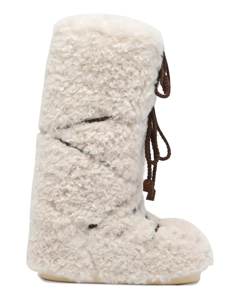 Moon Boot Icon Stiefel mit runder Kappe - Nude Nude