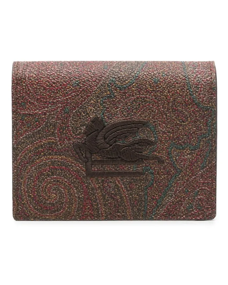 Etro Portemonnaie mit Paisley-Print - Braun Braun