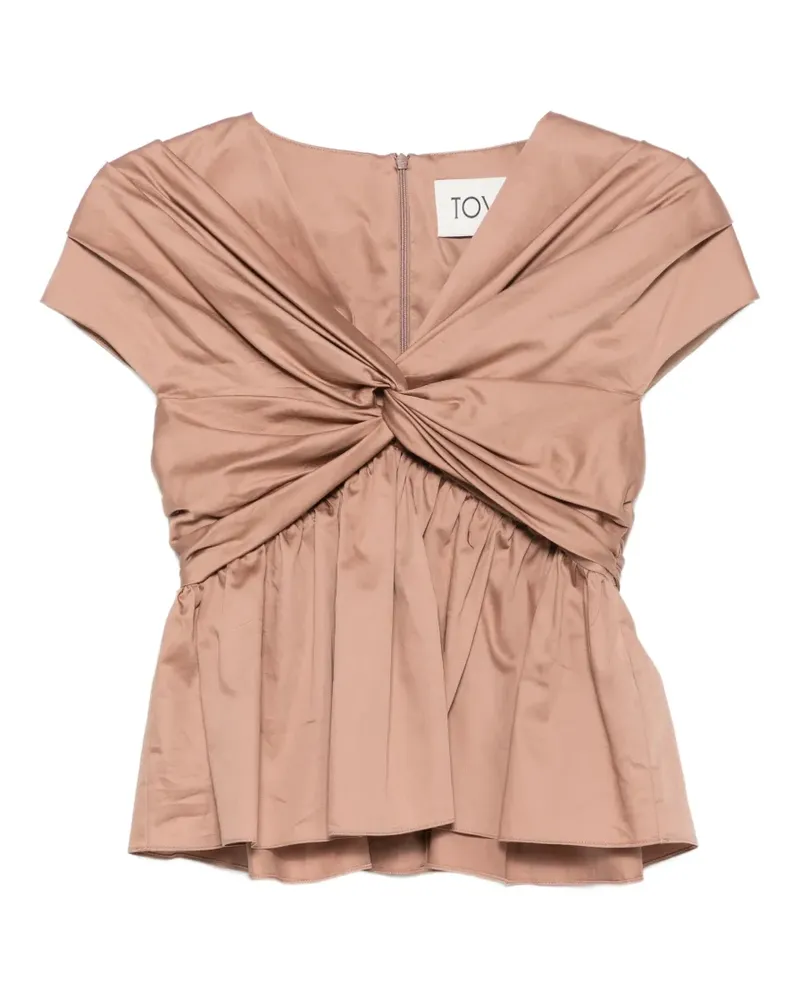 TOVE Ruhi twisted-detail top - Nude Nude