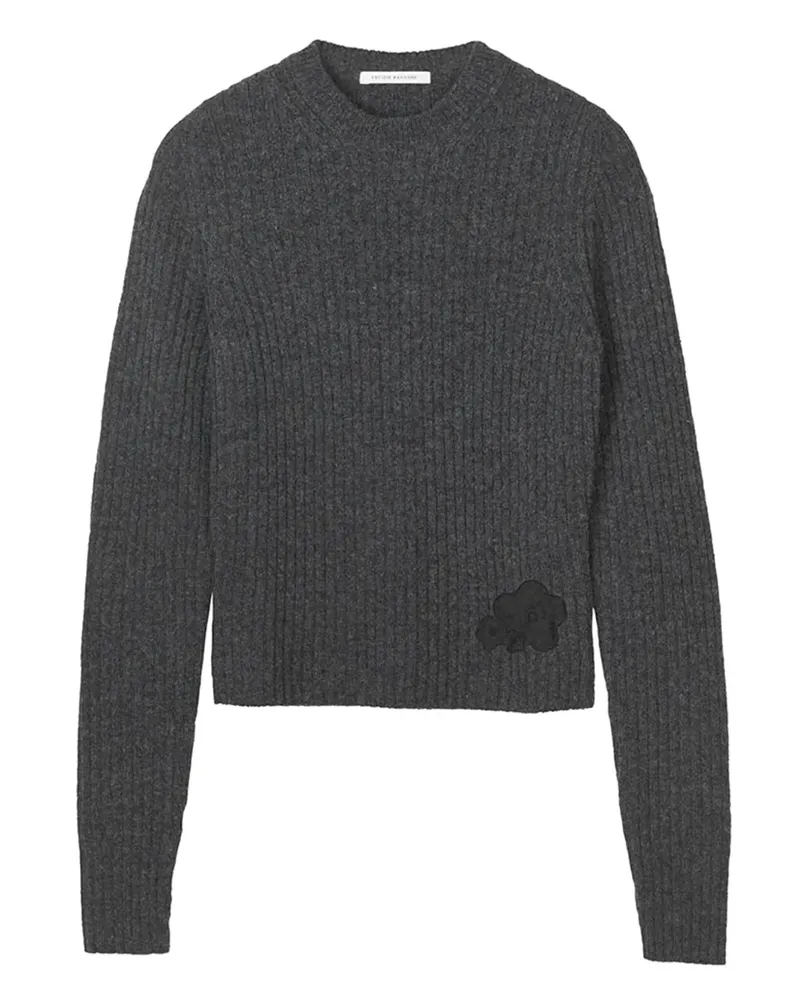 Cecilie Bahnsen Gerippter Blas Pullover - Grau Grau