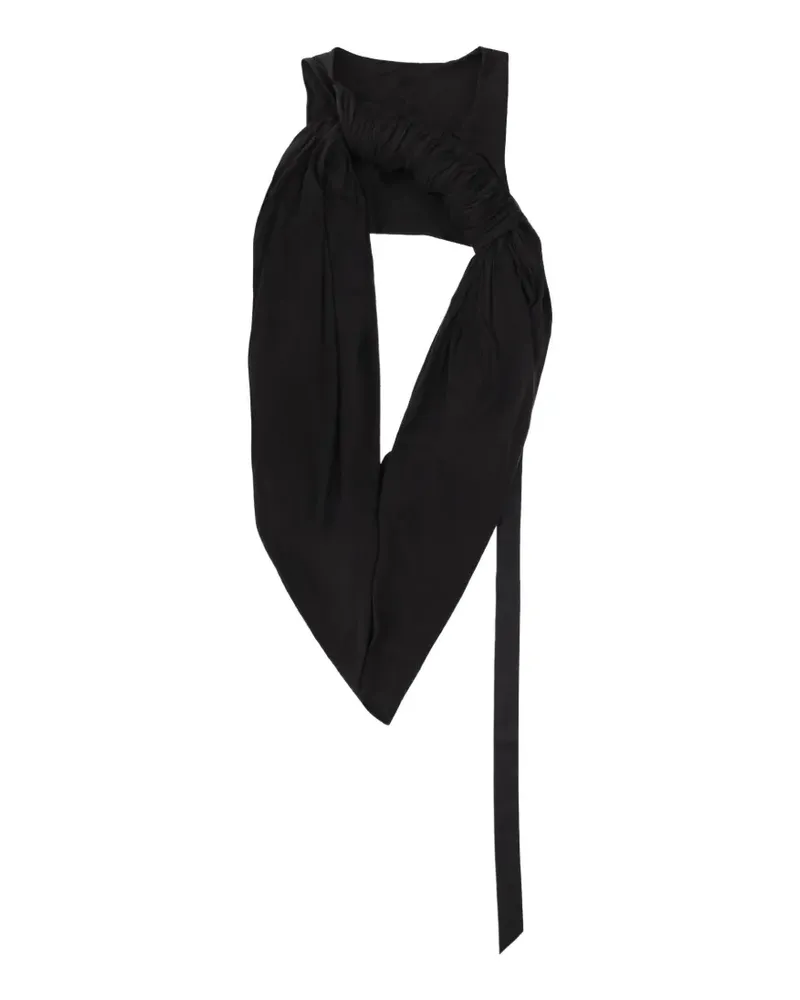 DRKSHDW by Rick Owens Ärmelloses Tanktop mit Raffungen - Schwarz Schwarz