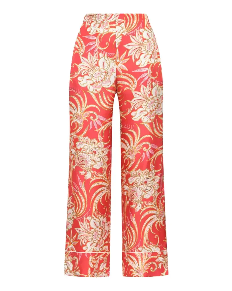 Maliparmi floral-print silk trousers - Rot Rot