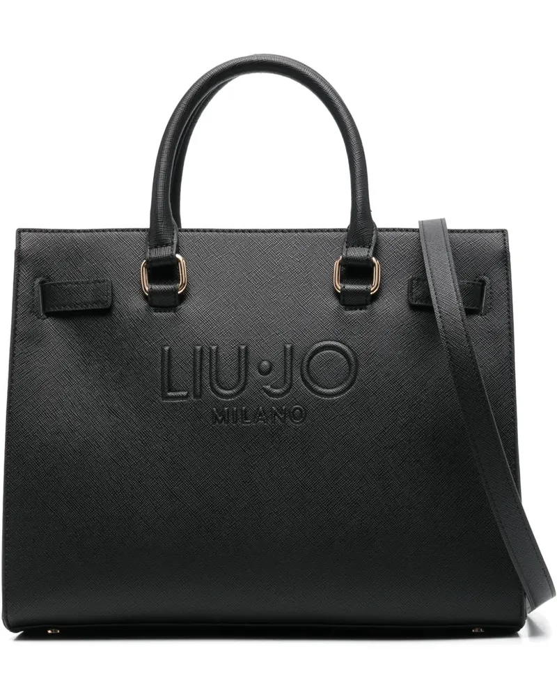 Liu Jo Handtasche mit Logo-Prägung - Schwarz Schwarz