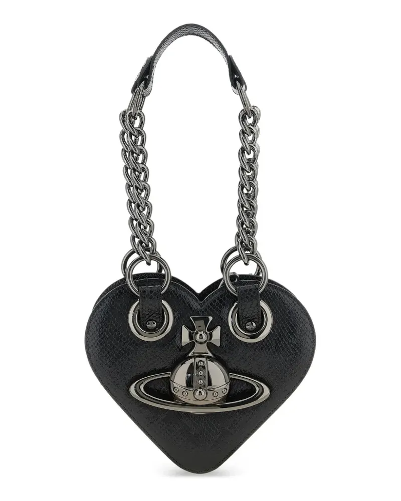 Vivienne Westwood Juliet Heart Schultertasche - Schwarz Schwarz