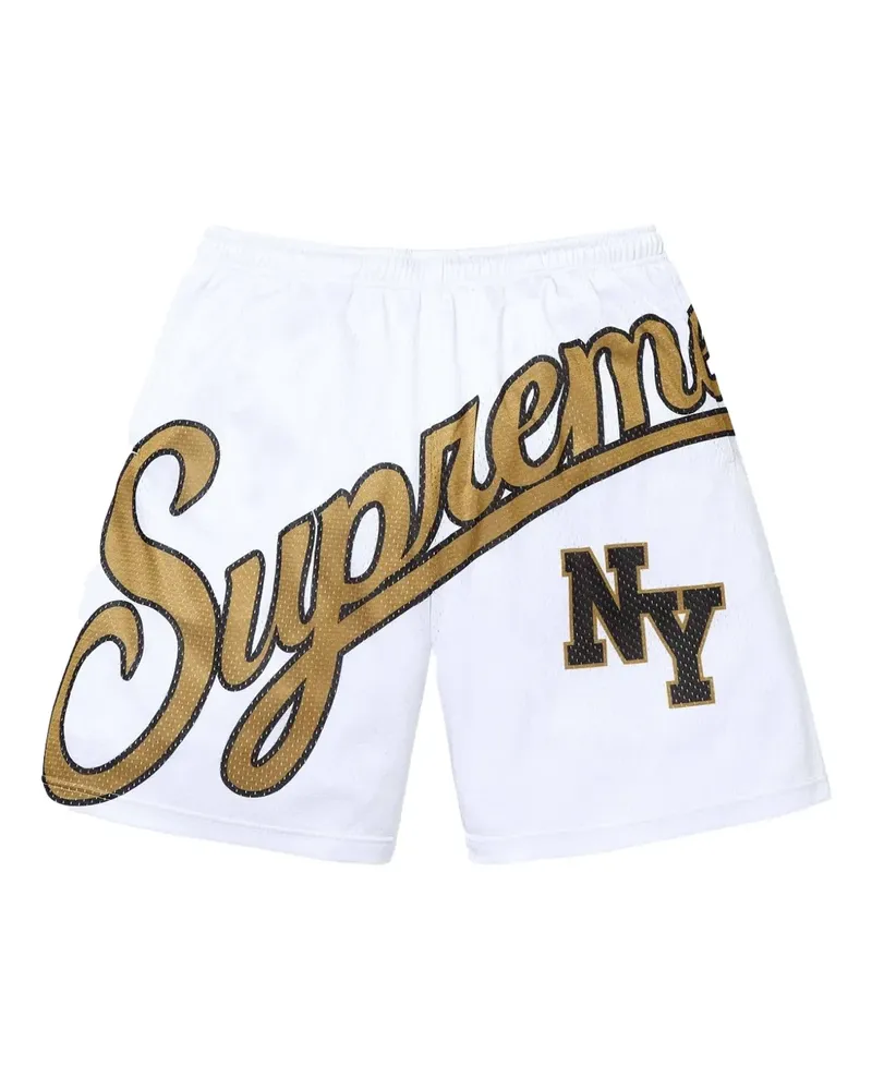 Supreme Being Big Script mesh shorts - Weiß Weiß
