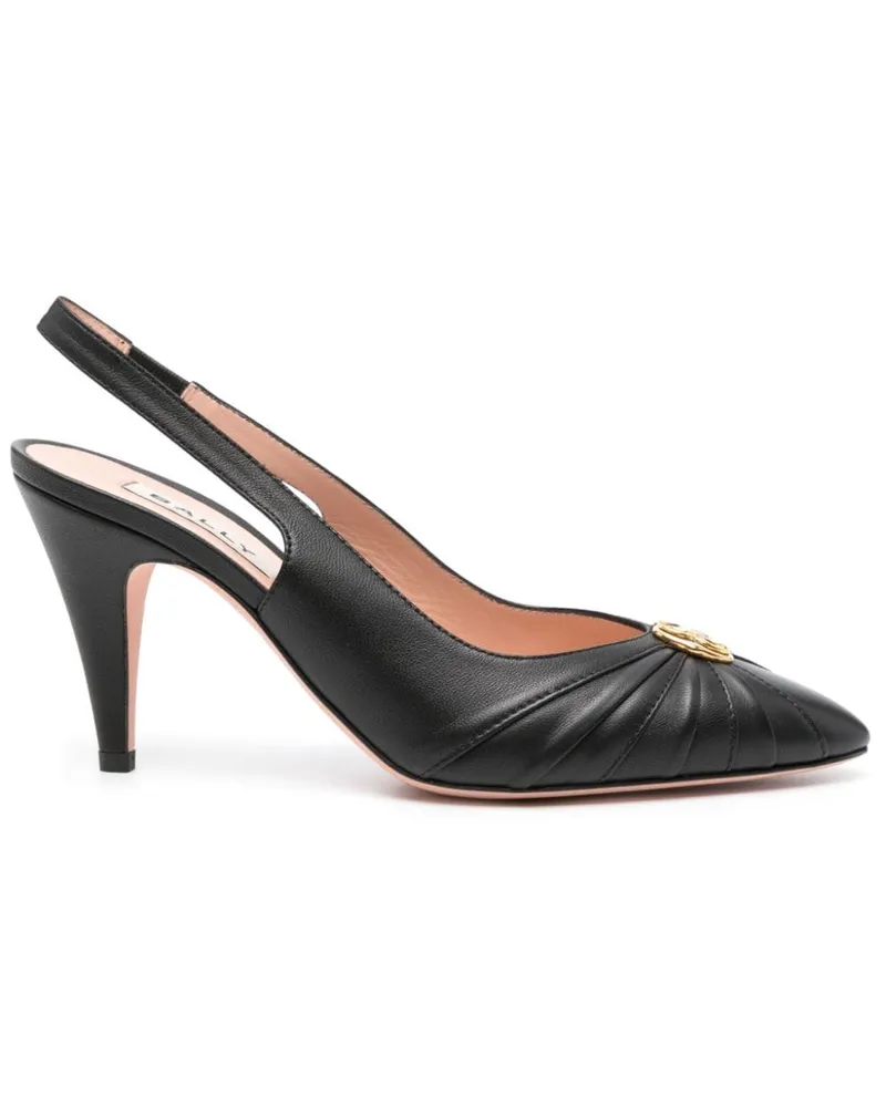 Bally Emblem Pumps 80mm - Schwarz Schwarz