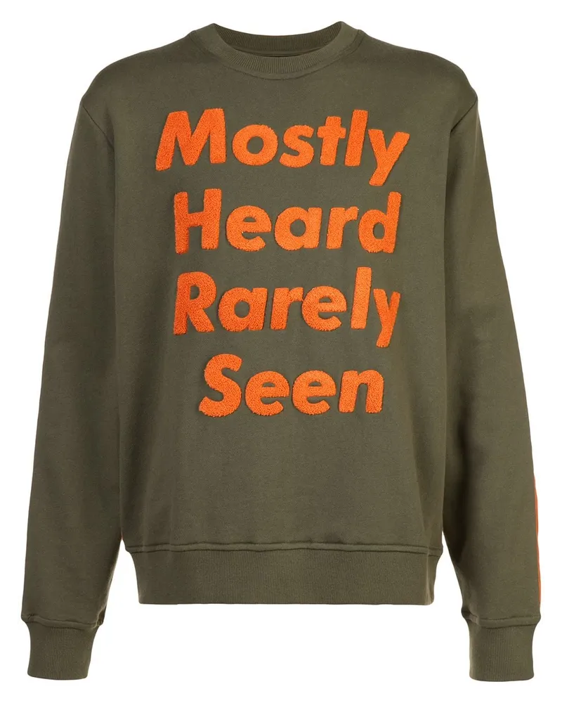 Mostly Heard Rarely Seen Sweatshirt mit Logo-Patch Grün