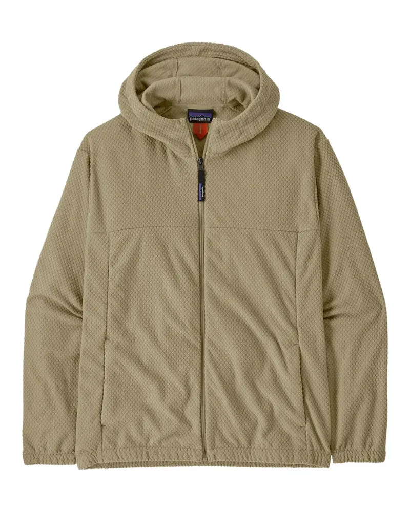 Patagonia Kapuzenjacke mit Waffelstrick-Muster - Nude Nude