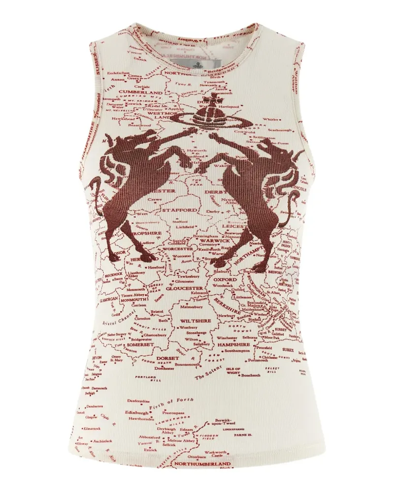 Vivienne Westwood Horses 90s tank top - Weiß Weiß