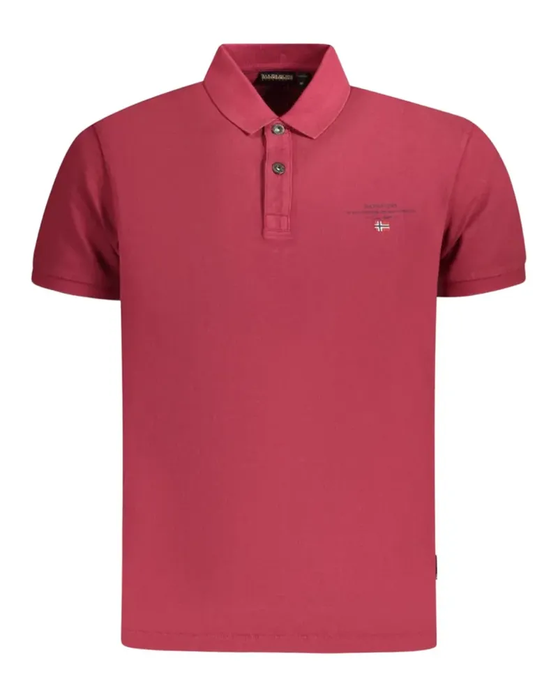 Napapijri short-sleeve cotton polo shirt - Rot Rot