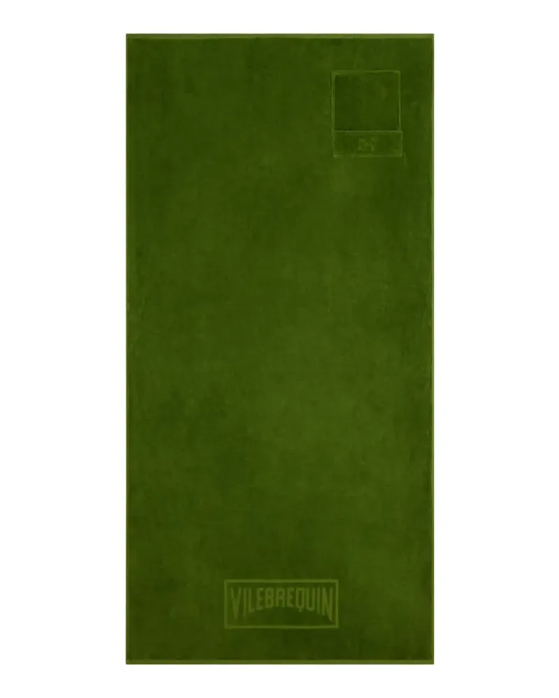 Vilebrequin Strandtuch mit Klappentasche - Grün Grün