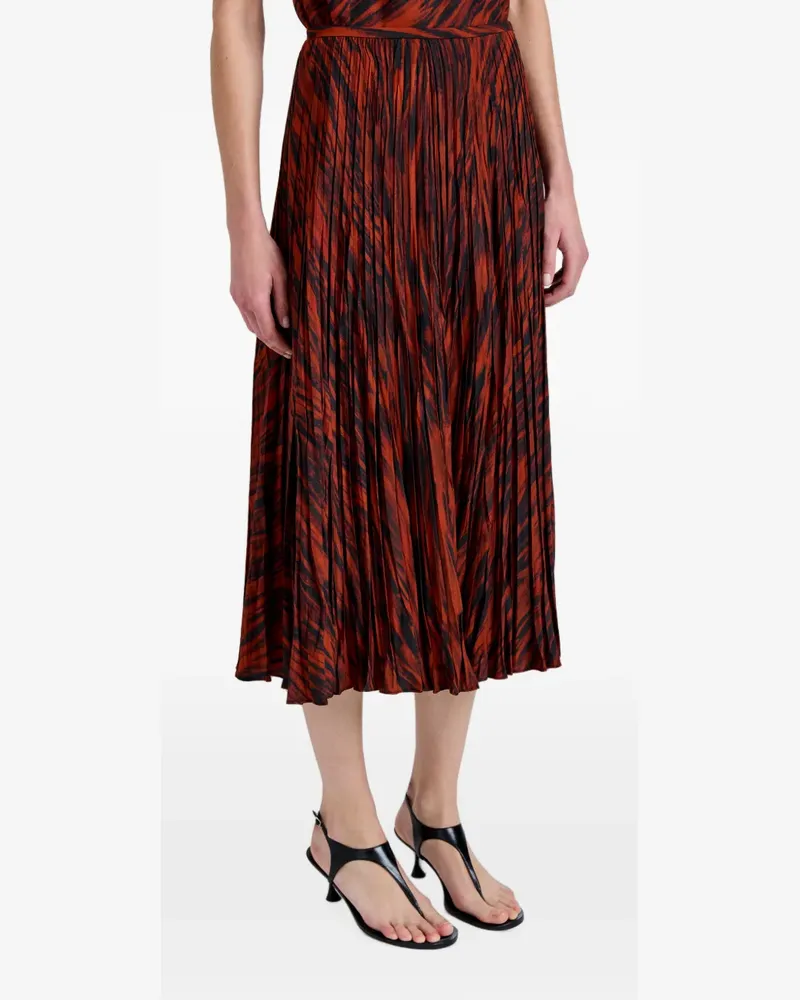 Proenza Schouler Runa skirt in printed soft twill - Braun Braun