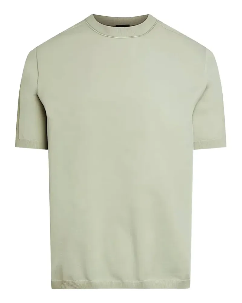 AlphaTauri Faris T-Shirt mit geripptem Besatz - Grün Grün