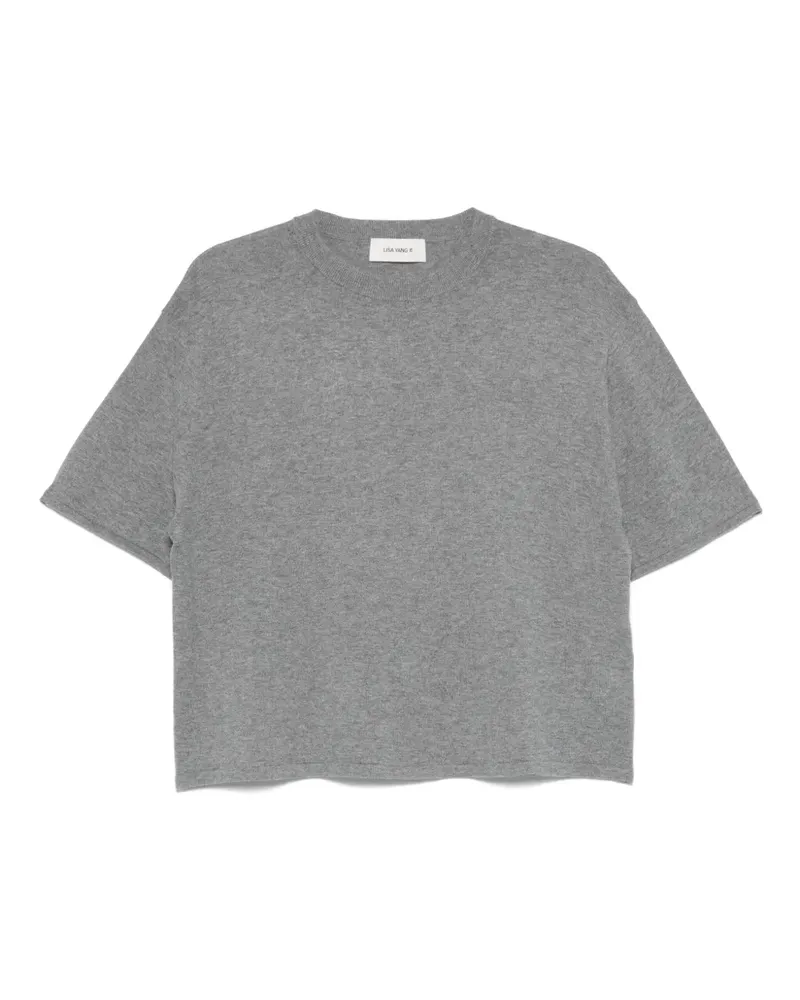 Lisa Yang T-Shirt mit rundem Ausschnitt - Grau Grau