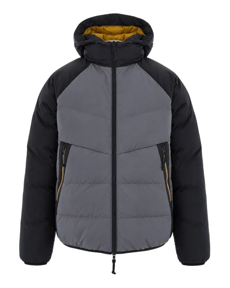 EA7 hooded quilted jacket - Grau Grau