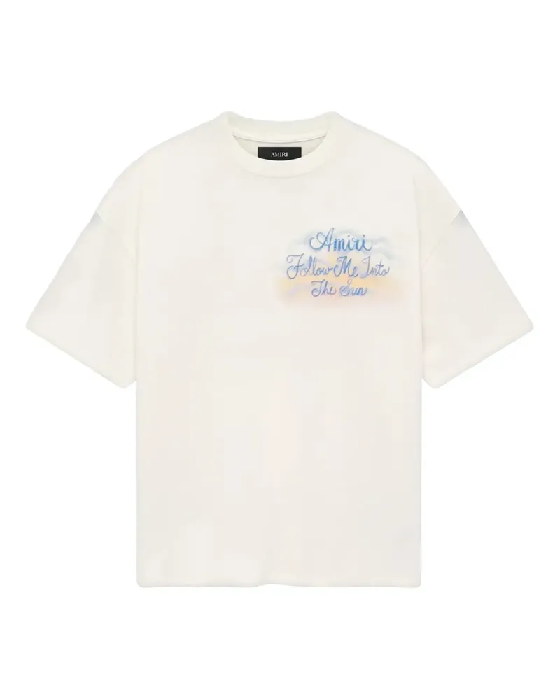 Amiri T-Shirt mit grafischem Print - Nude Nude
