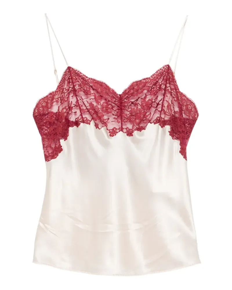 Saint Laurent Bluse mit Spitze - Rosa Rosa