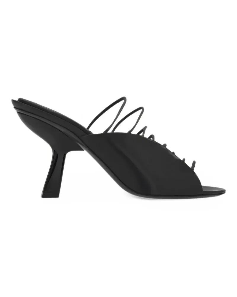 Ferragamo Sandalen mit skulpturalem Absatz - Schwarz Schwarz