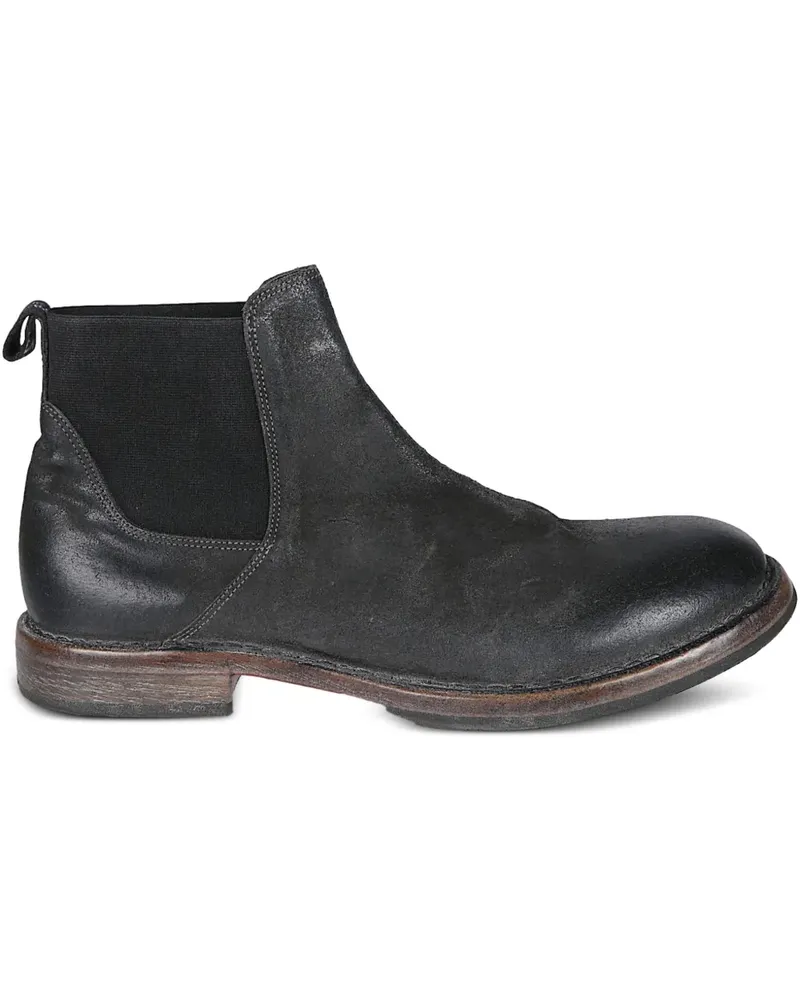 Moma Chelsea-Boots aus Leder - Schwarz Schwarz