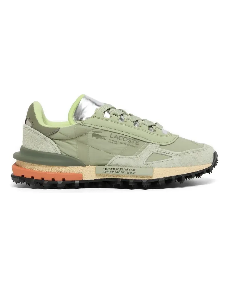 Lacoste Elite Sneakers mit Kontrasteinsätzen - Grün Grün