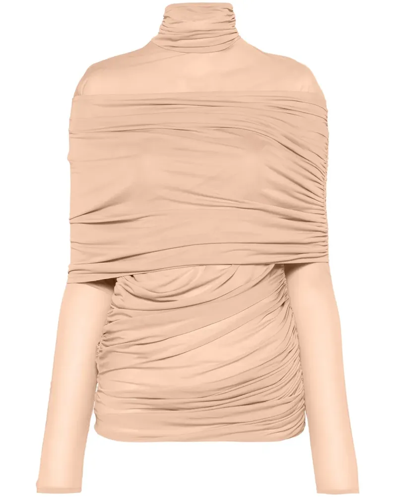 Thierry Mugler Gerafftes Oberteil - Nude Nude