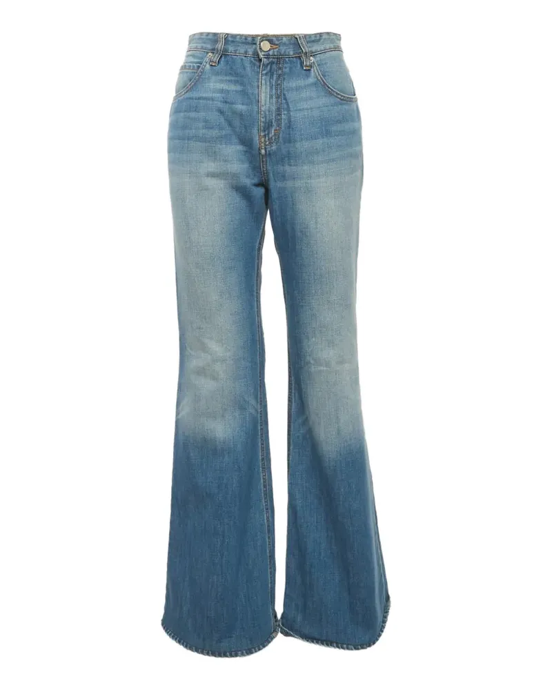 Victoria Beckham Ausgestellte Sanfran Jeans - Blau Blau