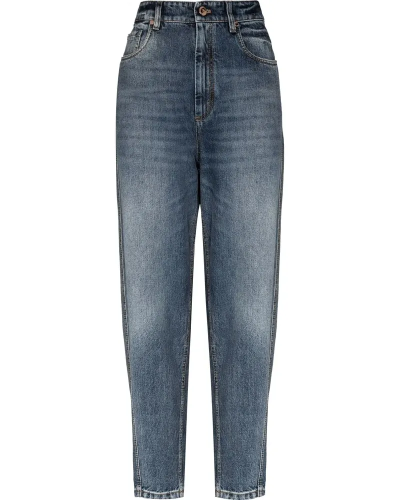 Brunello Cucinelli Klassische Tapered-Jeans - Blau Blau