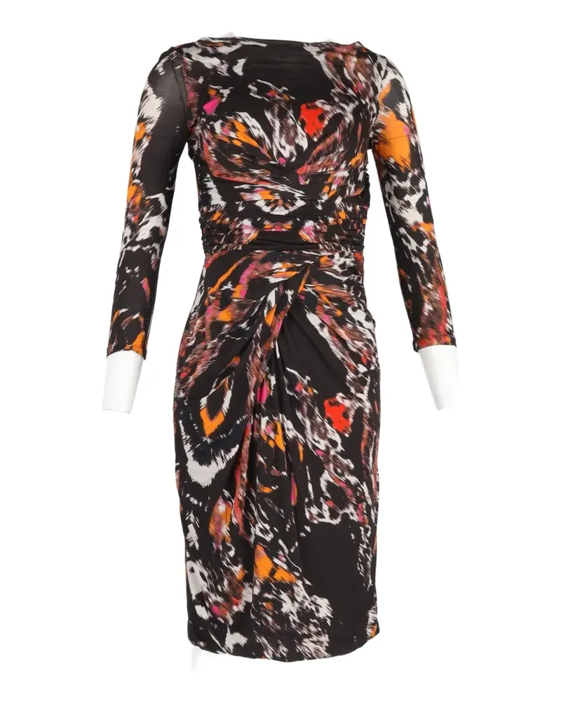 Max Mara printed round-neck dress - Schwarz Schwarz