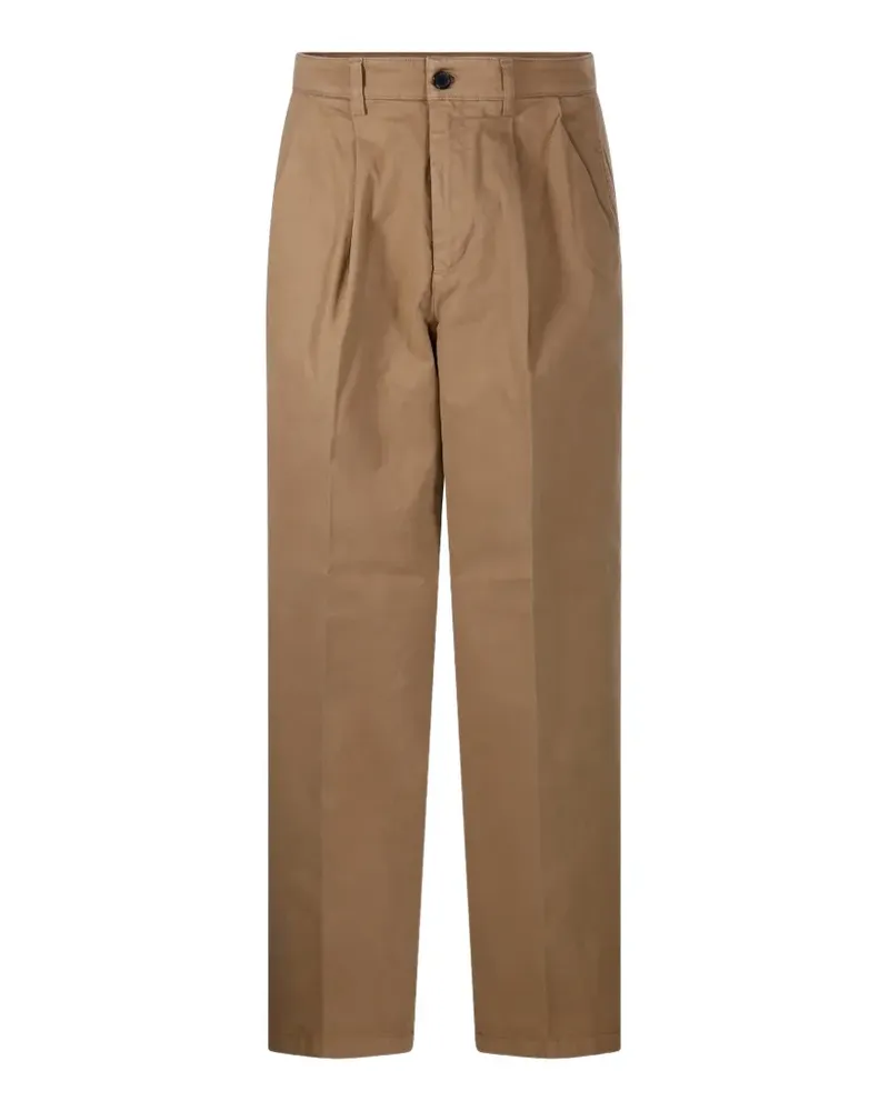 Department 5 Straight-Leg-Hose mit Falten - Braun Braun
