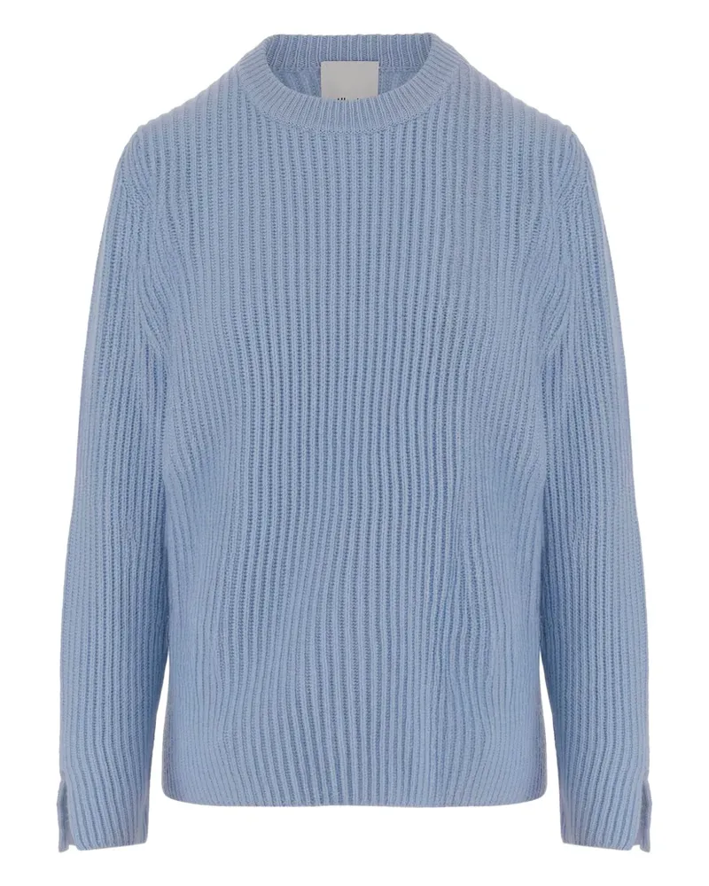 ALLUDE Gerippter Pullover - Blau Blau