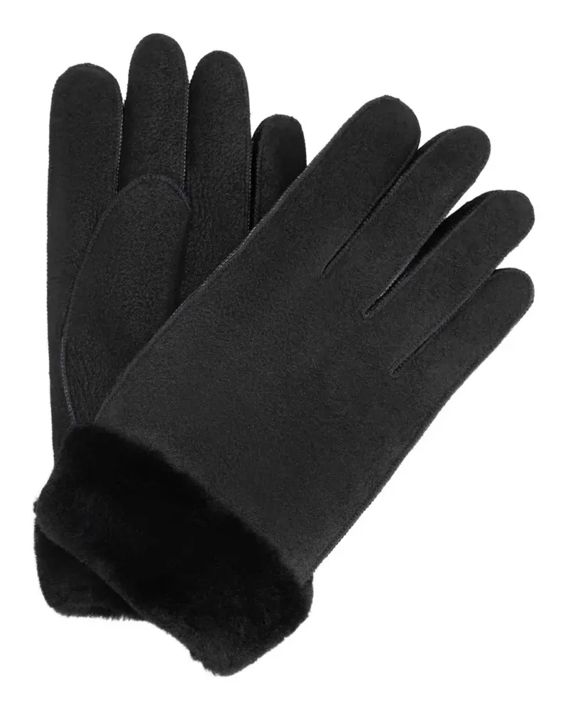 Parajumpers Gindal Handschuhe mit Shearling-Besatz - Schwarz Schwarz
