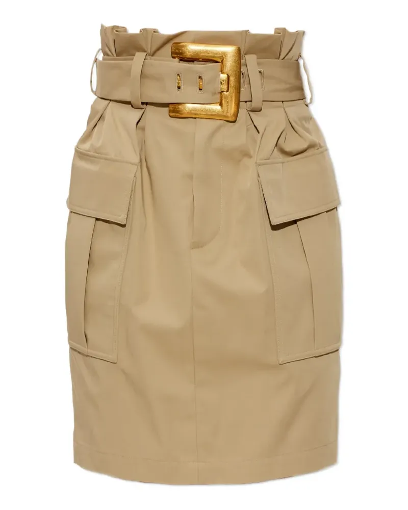 Balmain Rock mit aufgesetzten Taschen - Nude Nude