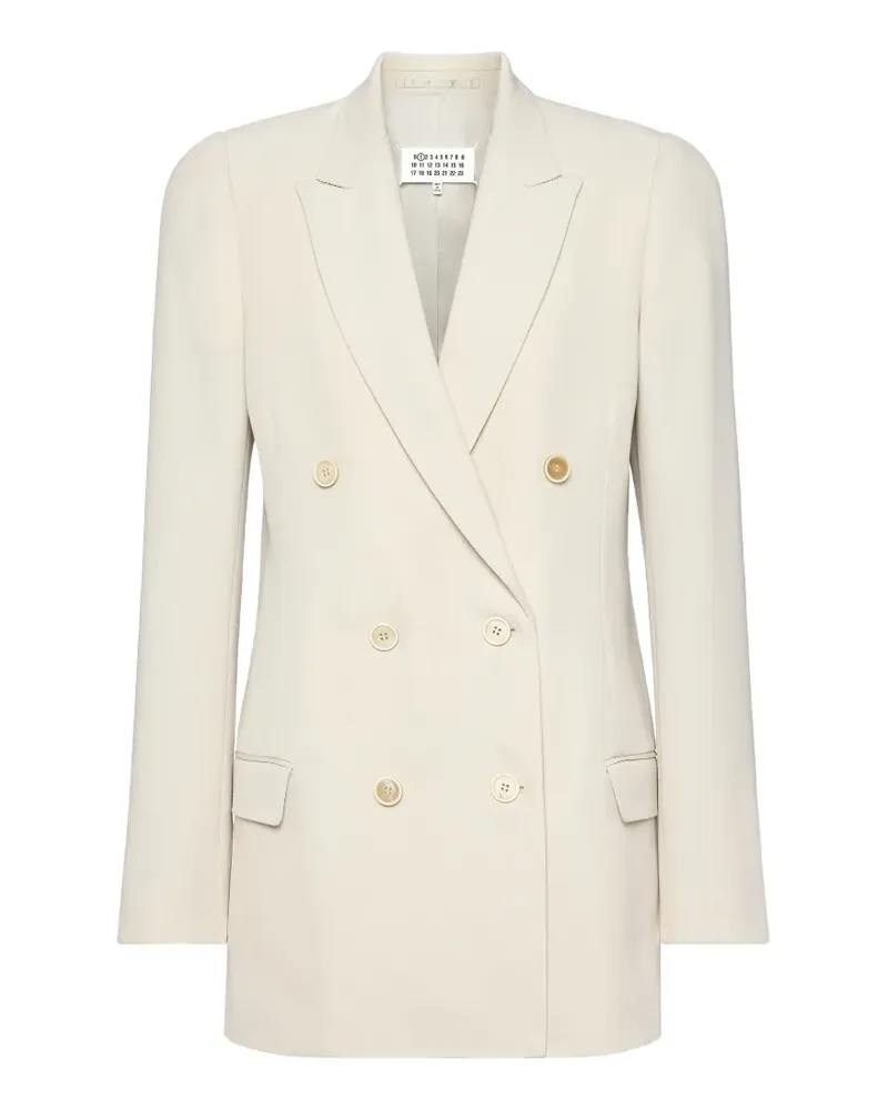 Maison Margiela Doppelreihiges Sakko - Weiß Weiß