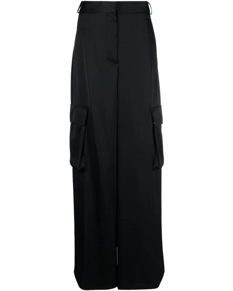 Versace Cargohose mit weitem Bein - Schwarz Schwarz