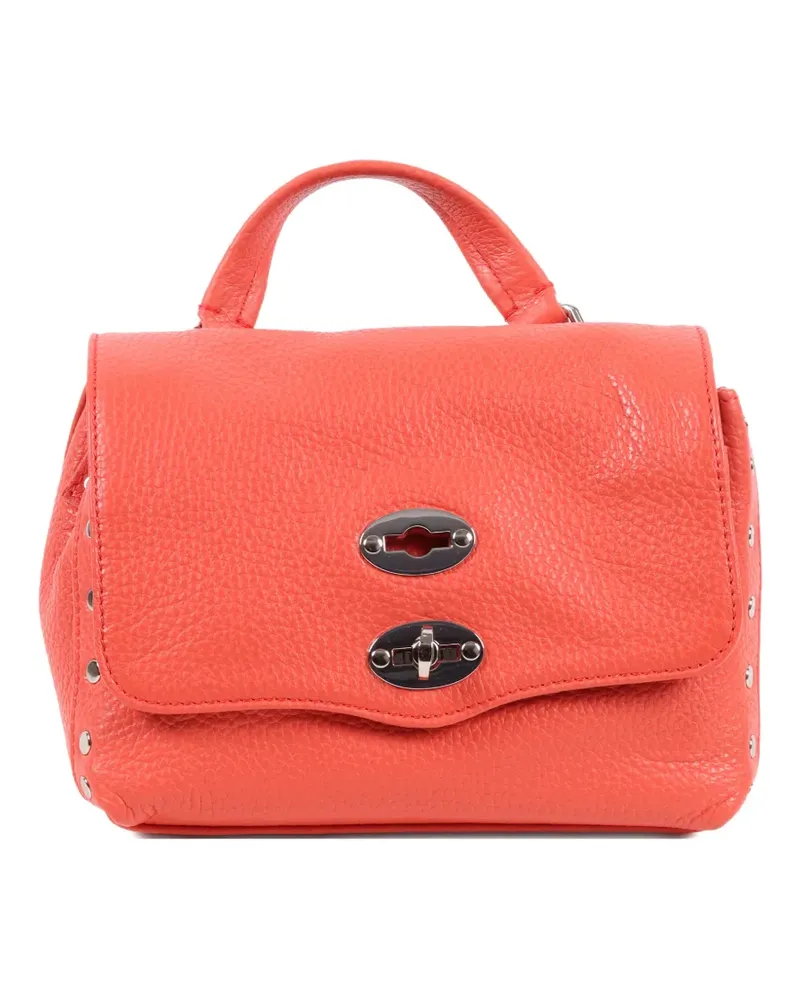 Zanellato Postina® Tote Bag mit Nietenverzierung - Orange Orange