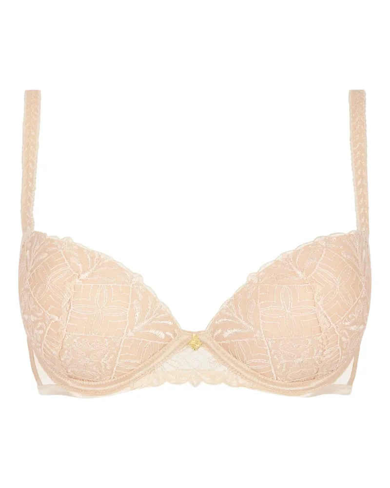 Aubade Iconic Calypso Push-up-BH mit Stickerei - Nude Nude