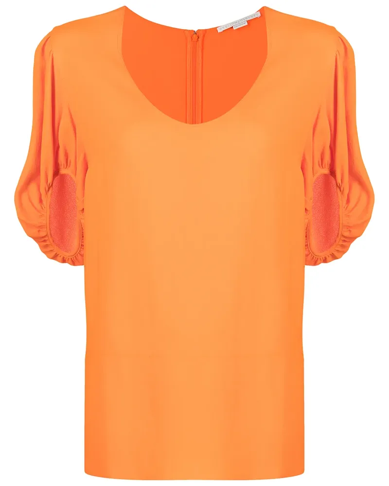 Stella McCartney Oberteil mit Puffärmeln - Orange Orange