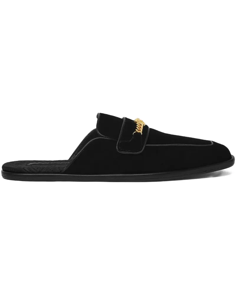 Versace Mules mit Medusa-Kopf - Schwarz Schwarz