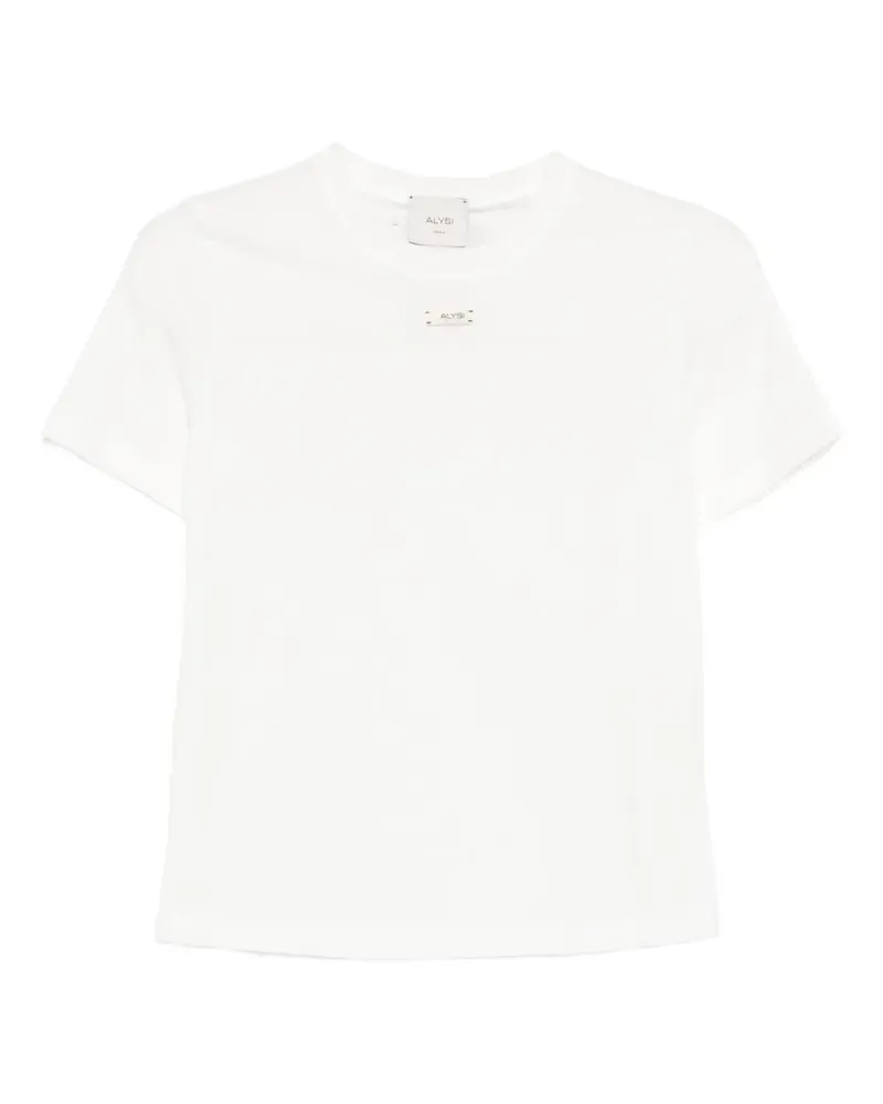 ALYSI logo-label T-shirt - Weiß Weiß