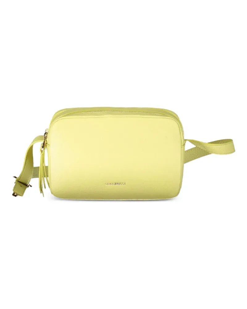 Coccinelle Emy pebbled leather crossbody bag - Gelb Gelb