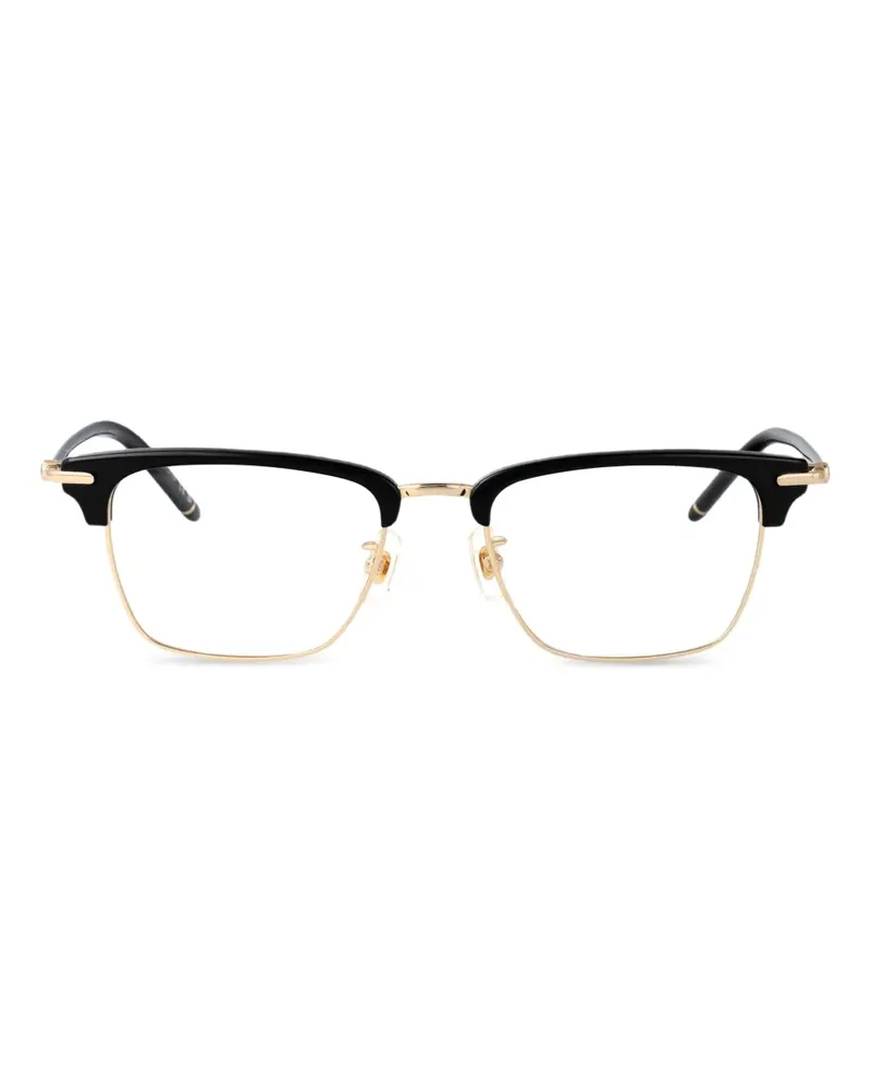 Montblanc Brille mit eckigem Gestell - Schwarz Schwarz