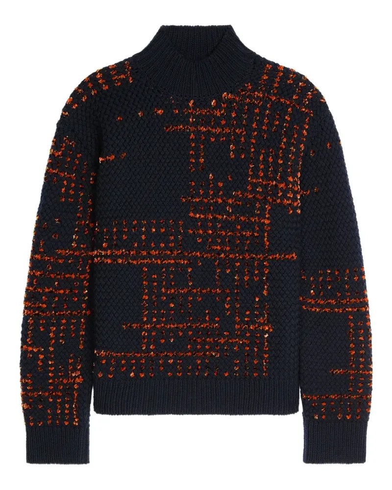 Dries van Noten Pullover mit Stehkragen - Blau Blau