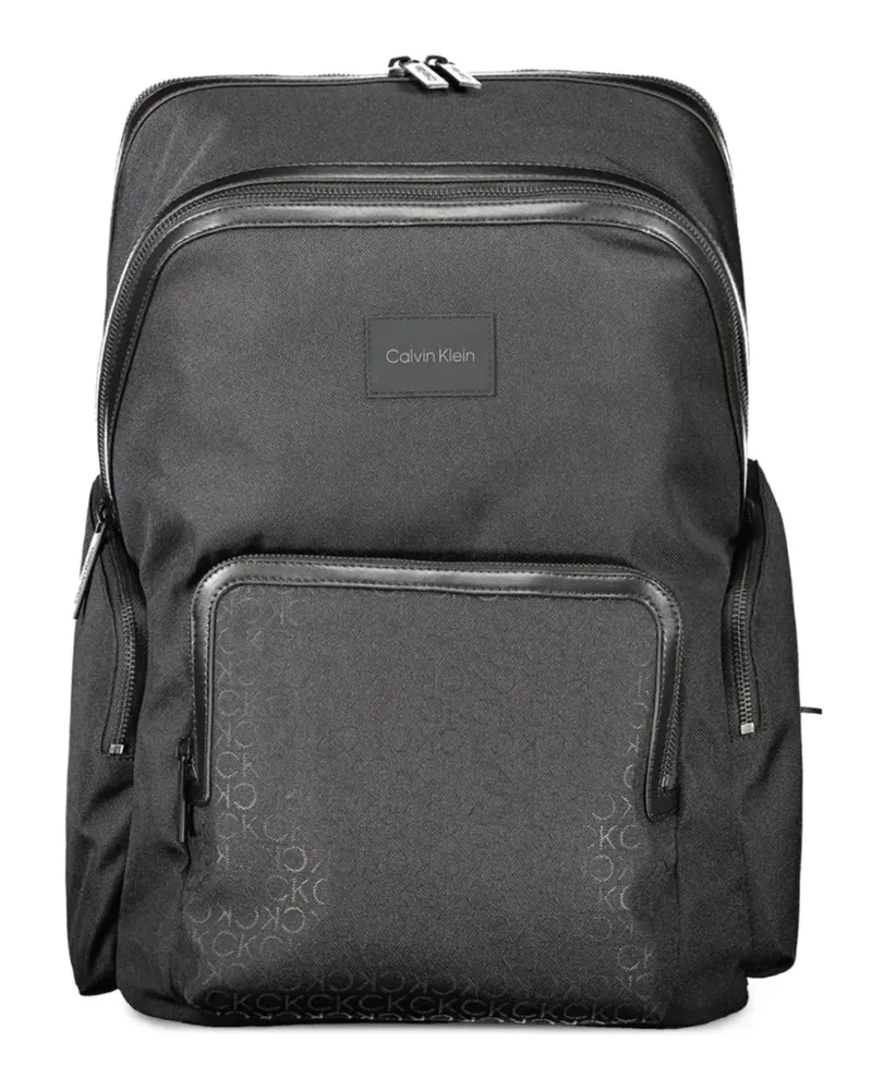 Calvin Klein monogram-print backpack - Schwarz Schwarz