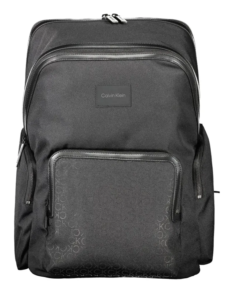 Calvin Klein monogram-print backpack - Schwarz Schwarz