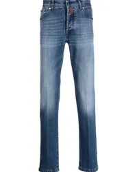 Kiton Klassische Slim-Fit-Jeans Blau